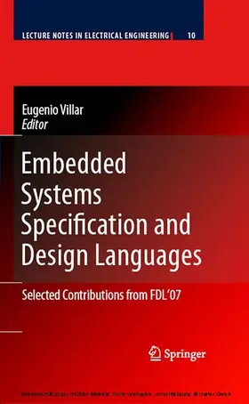 Villar | Embedded Systems Specification and Design Languages | E-Book | sack.de