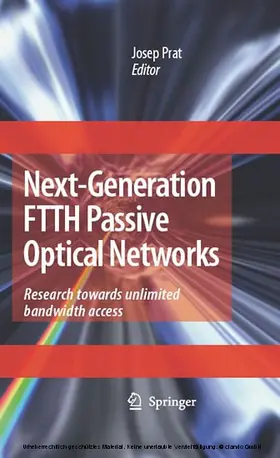 Prat |  Next-Generation FTTH Passive Optical Networks | eBook | Sack Fachmedien