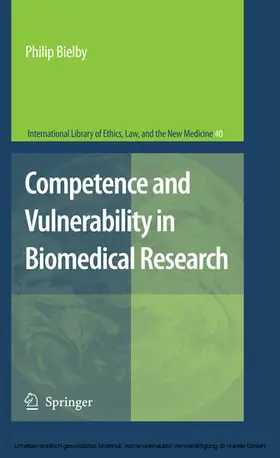 Bielby | Competence and Vulnerability in Biomedical Research | E-Book | sack.de