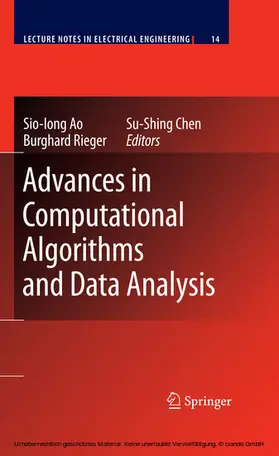 Ao / Rieger / Chen | Advances in Computational Algorithms and Data Analysis | E-Book | sack.de