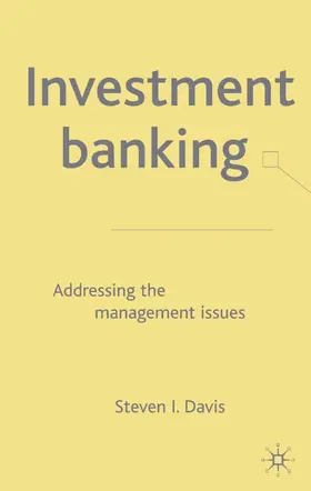 Davis |  Investment Banking | Buch |  Sack Fachmedien