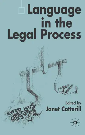 Cotterill |  Language in the Legal Process | Buch |  Sack Fachmedien