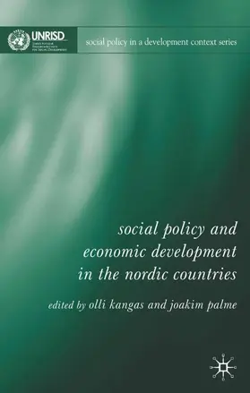 Kangas / Palme |  Social Policy and Economic Development in the Nordic Countries | Buch |  Sack Fachmedien