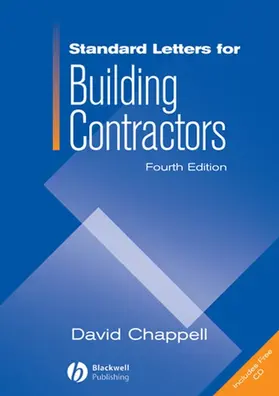 Chappell |  Standard Letters for Building Contractors | Buch |  Sack Fachmedien