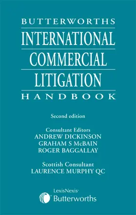  Butterworths International Commercial Litigation Handbook | Buch |  Sack Fachmedien