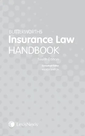 Barton |  Butterworths Insurance Law Handbook | Buch |  Sack Fachmedien