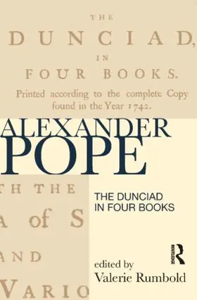 Rumbold |  The Dunciad in Four Books | Buch |  Sack Fachmedien