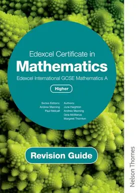 Manning / McManus / Haighton |  Edexcel Certificate in Mathematics Edexcel International GCSE Mathematics Higher Revision Guide | Buch |  Sack Fachmedien
