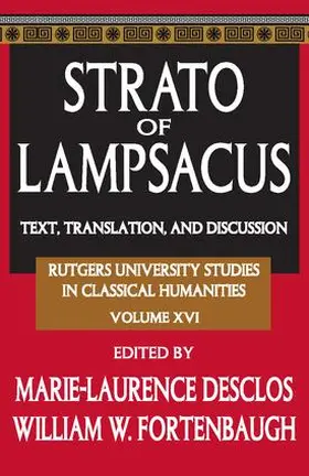Fortenbaugh |  Strato of Lampsacus | Buch |  Sack Fachmedien