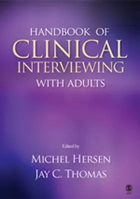 Hersen / Thomas |  Handbook of Clinical Interviewing With Adults | Buch |  Sack Fachmedien