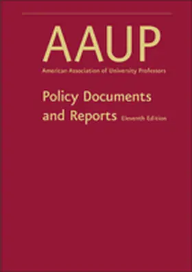 AAUP | Policy Documents and Reports | Buch | 978-1-4214-1637-3 | sack.de