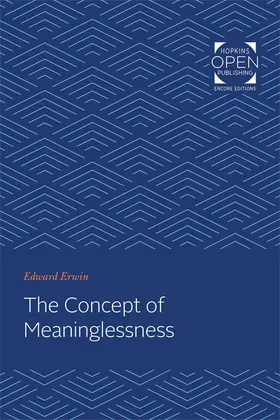 Erwin |  The Concept of Meaninglessness | eBook | Sack Fachmedien