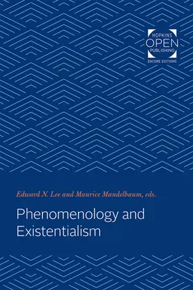 Lee / Mandelbaum |  Phenomenology and Existentialism | eBook | Sack Fachmedien