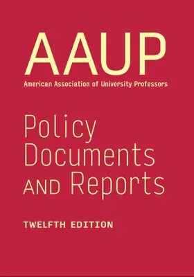 AAUP |  Policy Documents and Reports | Buch |  Sack Fachmedien
