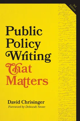 Chrisinger |  Public Policy Writing That Matters | Buch |  Sack Fachmedien