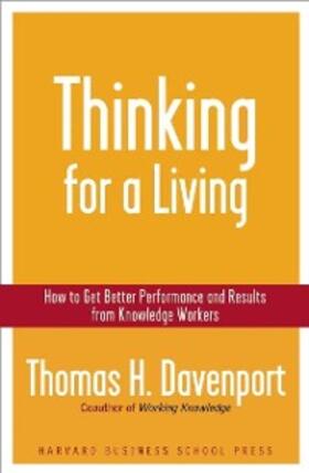 Davenport |  Thinking for a Living | eBook | Sack Fachmedien