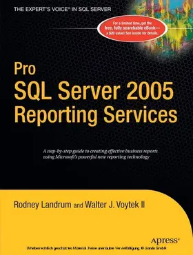 Voytek / Landrum |  Pro SQL Server 2005 Reporting Services | eBook | Sack Fachmedien