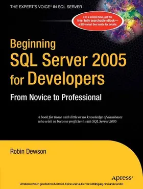Dewson | Beginning SQL Server 2005 for Developers | E-Book | sack.de