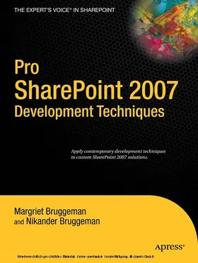 Bruggeman |  Pro SharePoint 2007 Development Techniques | eBook | Sack Fachmedien