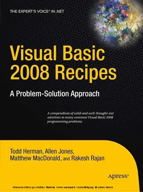 Rajan / Herman / Jones |  Visual Basic 2008 Recipes | eBook | Sack Fachmedien