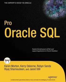 Morton / Sands / Still |  Pro Oracle SQL | eBook | Sack Fachmedien