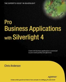 Anderson |  Pro Business Applications with Silverlight 4 | eBook | Sack Fachmedien