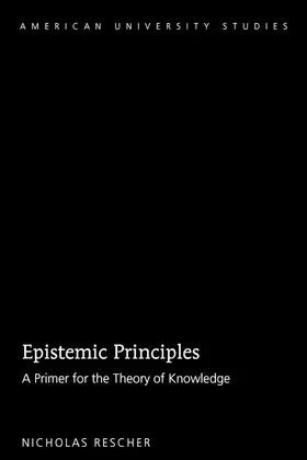 Rescher | Epistemic Principles | E-Book | www2.sack.de