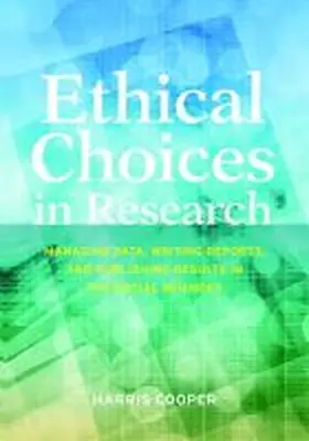 Cooper |  Ethical Choices in Research | Buch |  Sack Fachmedien