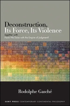 Gasché |  Deconstruction, Its Force, Its Violence | eBook | Sack Fachmedien