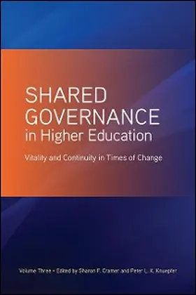 Cramer / Knuepfer |  Shared Governance in Higher Education | eBook | Sack Fachmedien