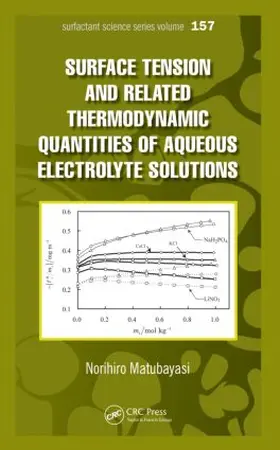 Matubayasi | Surface  Tension and Related Thermodynamic Quantities of Aqueous Electrolyte Solutions | Buch | 978-1-4398-8087-6 | sack.de