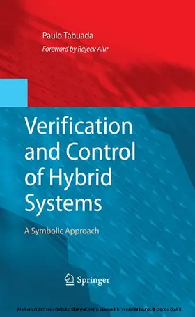 Tabuada | Verification and Control of Hybrid Systems | E-Book | www2.sack.de