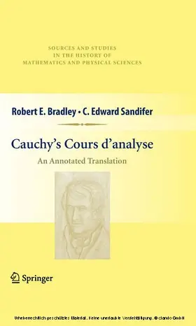 Bradley / Sandifer |  Cauchy’s Cours d’analyse | eBook | Sack Fachmedien