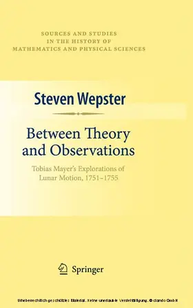 Wepster |  Between Theory and Observations | eBook | Sack Fachmedien