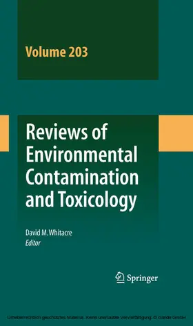 Whitacre | Reviews of Environmental Contamination and Toxicology Vol 203 | E-Book | sack.de