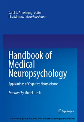 Armstrong / Morrow |  Handbook of Medical Neuropsychology | eBook | Sack Fachmedien
