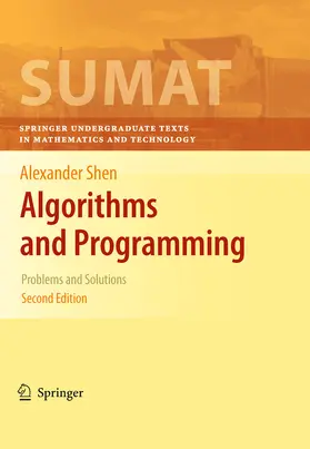 Shen |  Algorithms and Programming | eBook | Sack Fachmedien