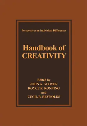 Glover / Reynolds / Ronning |  Handbook of Creativity | Buch |  Sack Fachmedien