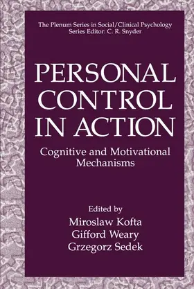 Kofta / Sedek / Weary | Personal Control in Action | Buch | 978-1-4419-3285-3 | www2.sack.de