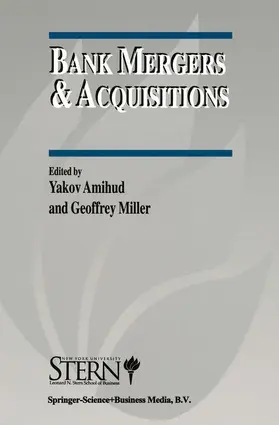 Miller / Amihud |  Bank Mergers & Acquisitions | Buch |  Sack Fachmedien
