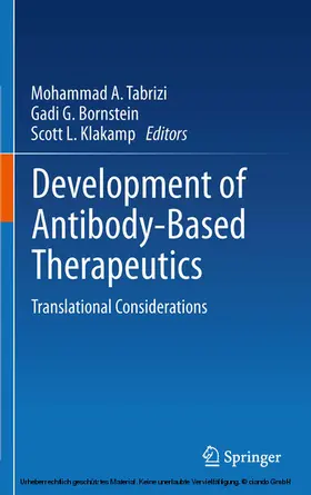 Tabrizi / Bornstein / Klakamp |  Development of Antibody-Based Therapeutics | eBook | Sack Fachmedien