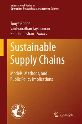 Boone / Vaidyanathan / Jayaraman |  Sustainable Supply Chains | eBook | Sack Fachmedien