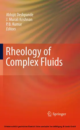 Deshpande / Krishnan / Kumar |  Rheology of Complex Fluids | eBook | Sack Fachmedien