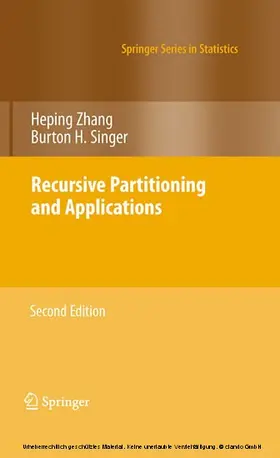 Zhang / Singer |  Recursive Partitioning and Applications | eBook | Sack Fachmedien