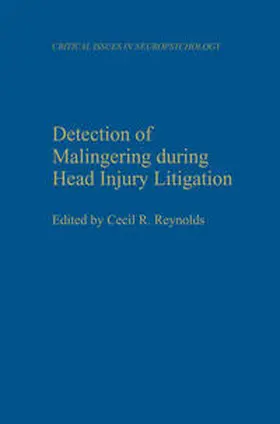 Reynolds |  Detection of Malingering during Head Injury Litigation | eBook | Sack Fachmedien