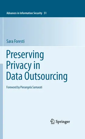 Foresti |  Preserving Privacy in Data Outsourcing | eBook | Sack Fachmedien