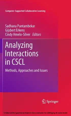 Puntambekar / Hmelo-Silver / Erkens |  Analyzing Interactions in CSCL | eBook | Sack Fachmedien