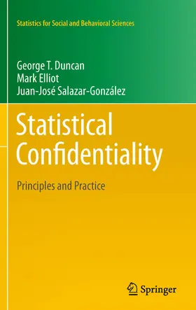 Duncan / Elliot / Juan Jose Salazar |  Statistical Confidentiality | eBook | Sack Fachmedien