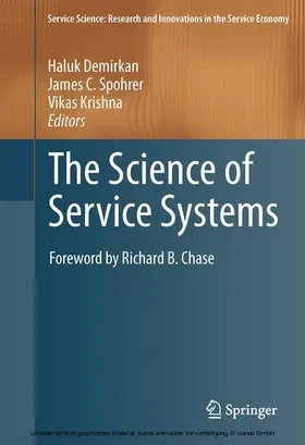 Demirkan / Spohrer / Krishna |  The Science of Service Systems | eBook | Sack Fachmedien