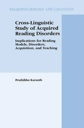 Karanth |  Cross-Linguistic Study of Acquired Reading Disorders | eBook | Sack Fachmedien